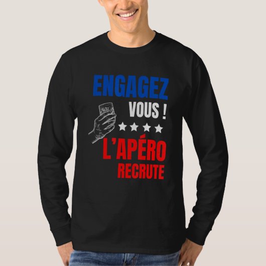 Apero Humor Alcohol die je amperitif bezorgt T-shirt (Voorkant)