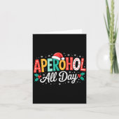 Aperohol All Day - Funny Christmas Spritz  Kaart (Voorkant)