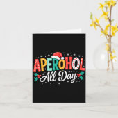 Aperohol All Day - Funny Christmas Spritz  Kaart (Gele Bloem)