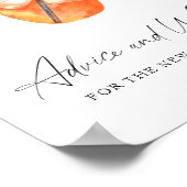 Aperol cocktail bruidsfeest - advies en wensen poster (Hoek)