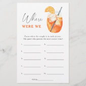 Aperol cocktail vrijgezellenfeest Waar waren we sp (Voorkant)