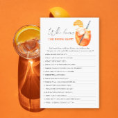 aperol cocktail - Wie kent de bruid beste spel