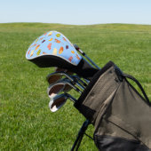 Aperol en Kaas Patroon Golfheadcover (Insitu)