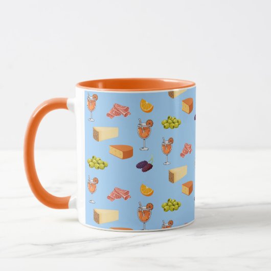 Aperol en Kaas Patroon Mok (Links)