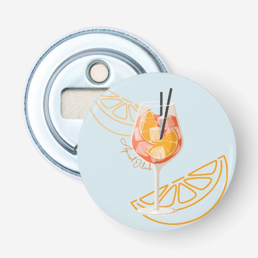 Aperol O'Clock Button Flesopener (Voorkant)