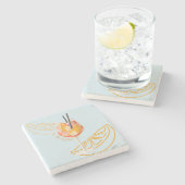 Aperol O'Clock Stenen Onderzetter (Zijkant)