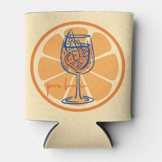Aperol Per Favore Blikjeskoeler (Voorkant)