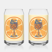 Aperol per favore blikvorm glas (Achterkant)