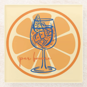 Aperol per favore glazen onderzetter