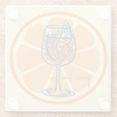 Aperol per favore glazen onderzetter (Achterkant)