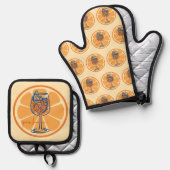 Aperol per favore ovenwant & pannenlap set (Voorkant / Achterkant)