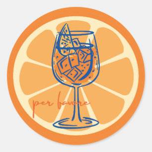 Aperol per favore ronde sticker