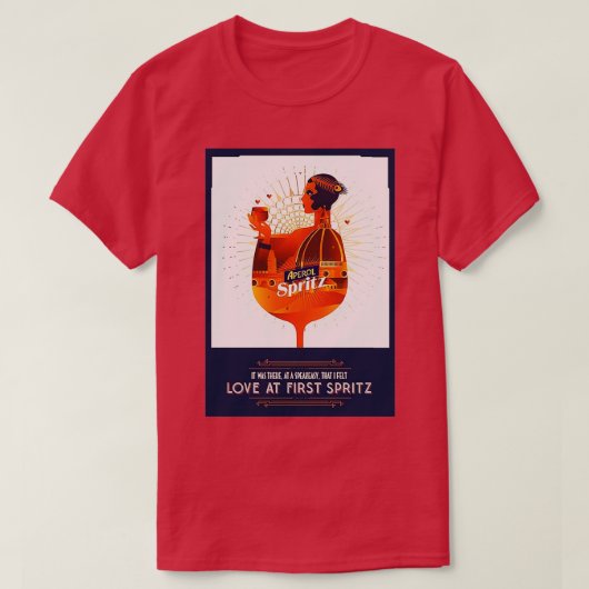 Aperol Pinup T-shirt (Design voorkant)
