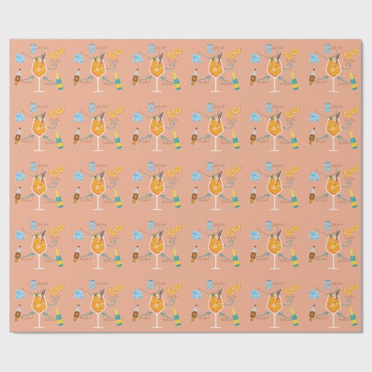 Aperol Recept Cadeaupapier (Vlak)