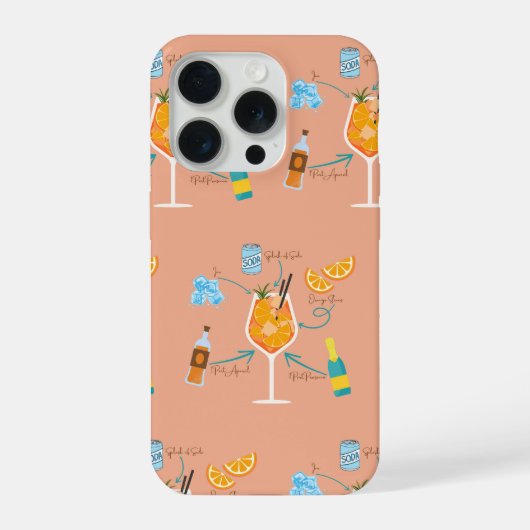 Aperol Recept iPhone Hoesje (Achterkant)
