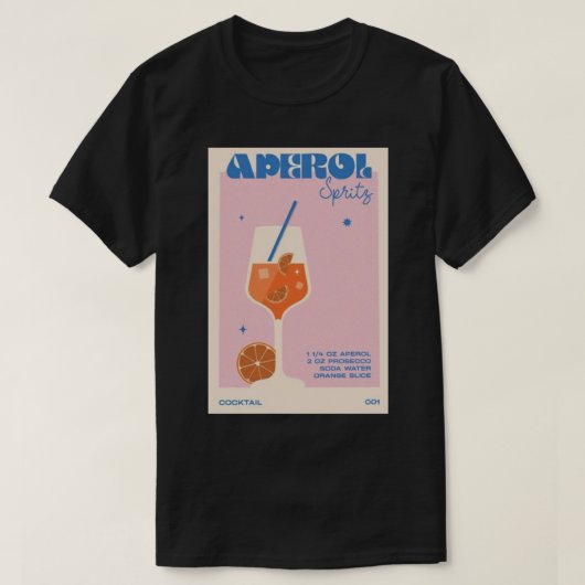 Aperol Sprits Retro T-shirt (Design voorkant)