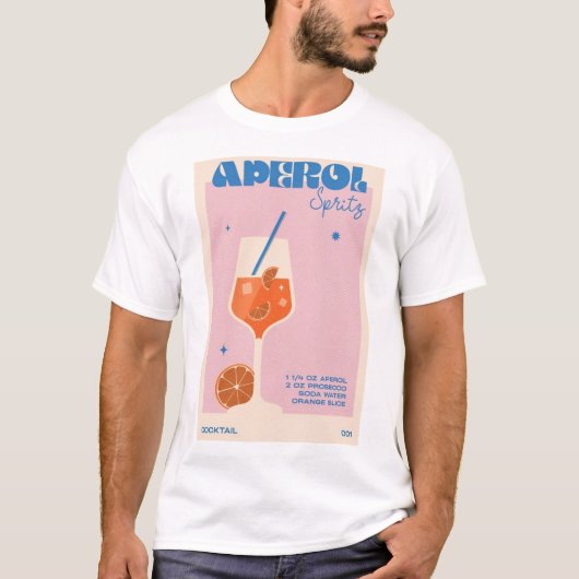 Aperol Sprits Retro T-shirt (Voorkant)