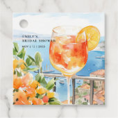 Aperol Spritz Amalfi Bruidsfeest Bedankjes Labels (Voorkant)