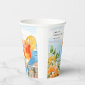 Aperol Spritz Amalfi Bruidsfeest Papieren Bekers (Rechts)