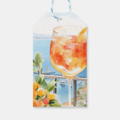 Aperol Spritz Amalfi Bruidsuitnodiging Cadeaulabel (Achterkant)