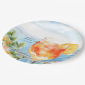 Aperol Spritz Amalfi Bruiloft Papieren Bordje (Gekanteld)