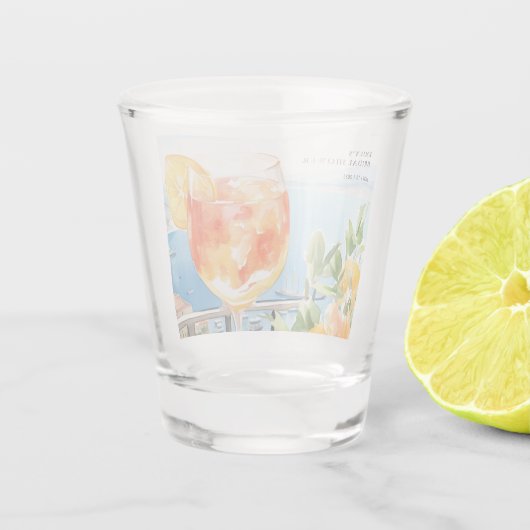 Aperol Spritz Amalfi Bruiloft Shot Glas (Achterkant)