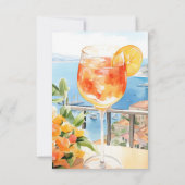 Aperol Spritz Amalfi Italië Bruidsfeest Bedankkaart (Achterkant)