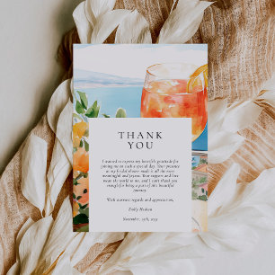 Aperol Spritz Amalfi Italië Bruidsfeest Bedankkaart