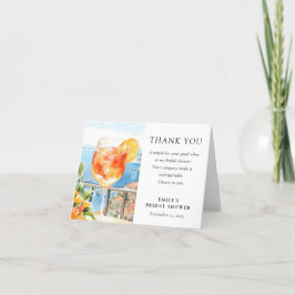 Aperol Spritz Amalfi Italië Bruidsfeest Bedankkaart