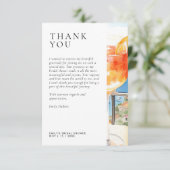 Aperol Spritz Amalfi Italië Bruidsuitnodiging Bedankkaart (Staand voorkant)