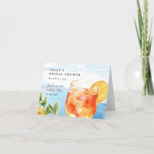 Aperol Spritz Amalfi Italië Vrijgezellenfeest Bedankkaart