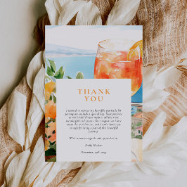 Aperol Spritz Amalfi Italië Vrijgezellenfeest Bedankkaart