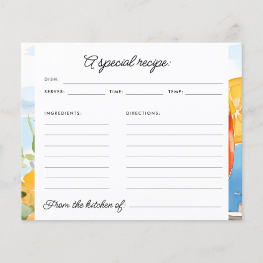 Aperol Spritz Amalfi Vrijgezellenfeest Recept Kaar (Voorkant)