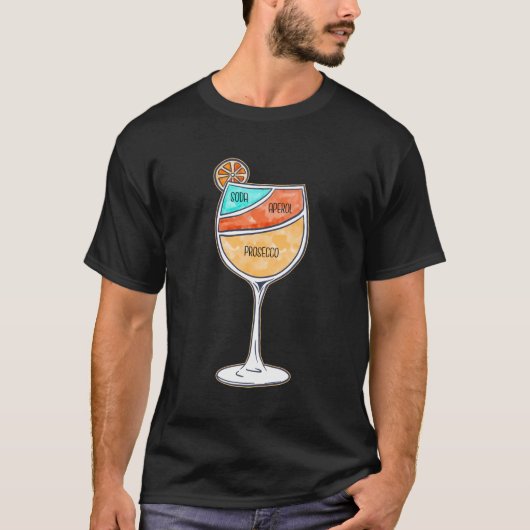 Aperol Spritz Aperol Liquor T-shirt (Voorkant)