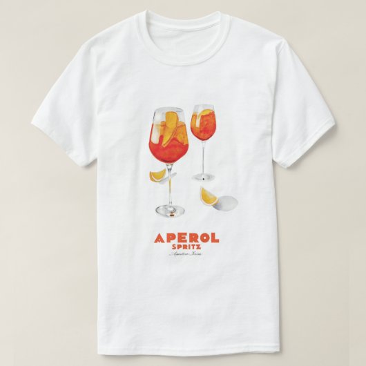 Aperol Spritz Art Print T-shirt (Design voorkant)