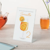 Aperol Spritz Bachelorette-feest welkom Reclamebord Met Voetstuk (Insitu)
