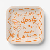 Aperol spritz Bachelorette Papieren Bordje (Voorkant)
