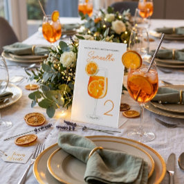 Aperol Spritz Bachelorette Party Welkom Reclamebord Met Voetstuk