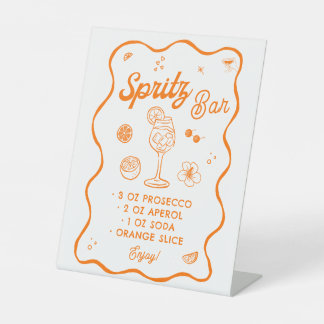 Aperol Spritz Bar Reclamebord Met Voetstuk