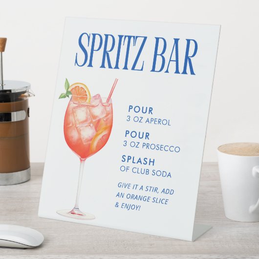 Aperol Spritz Bar Reclamebord Met Voetstuk (Insitu)