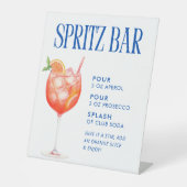 Aperol Spritz Bar Reclamebord Met Voetstuk (Voorkant)