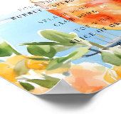 Aperol Spritz Bar Sign Amalfi Vrijgezellenfeest Poster (Hoek)