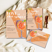 Aperol Spritz Bar teken, Spritz cocktail print