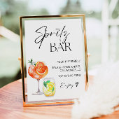 Aperol Spritz Bar teken, Spritz cocktail print