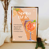 Aperol Spritz Bar teken, Spritz cocktail print