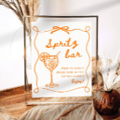 Aperol Spritz Bar teken, Spritz cocktail print