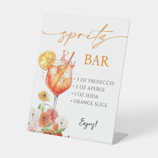 Aperol Spritz Bar voetstuk Reclamebord Met Voetstuk
