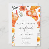 Aperol Spritz Beach Bachelorette Weekend Itinerary Kaart (Voorkant)