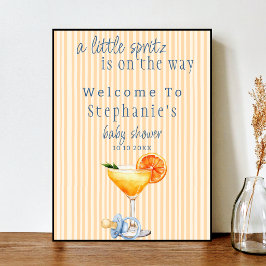 Aperol Spritz Blauwe Sinaasappel Citrus Jongen Bab Poster