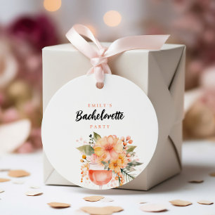 Aperol Spritz Bloemen vrijgezellenfeest Bedankjes Labels